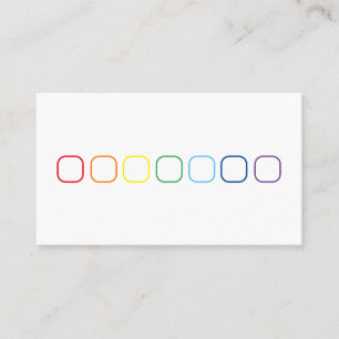 Elegant Painters rainbow coloured letters Business Card