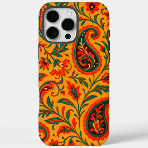 Elegant Paisley Floral Pattern iPhone 16 Pro Max Case