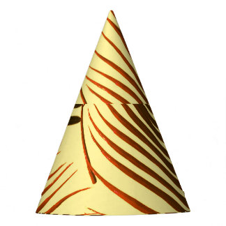 Elegant Palm Repeat Pattern Design Party Hat