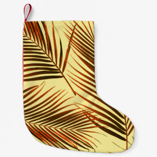 Elegant Palm Repeat Pattern Design Small Christmas Stocking