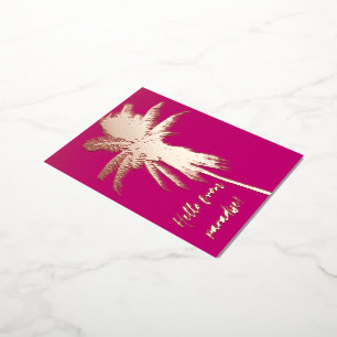 Elegant Palm tree Travel Postcard
