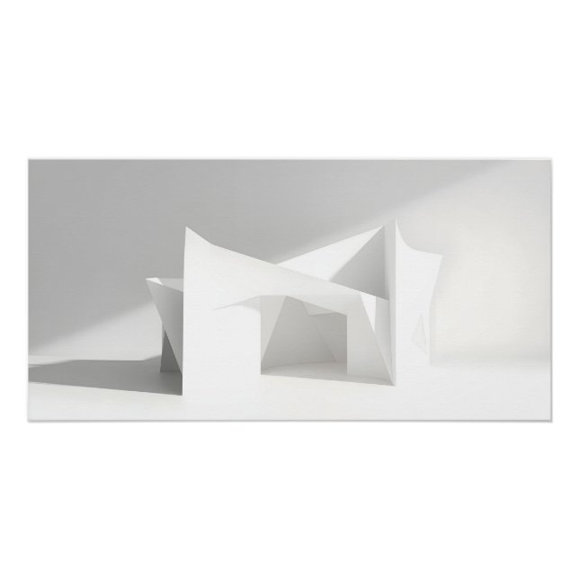 Elegant Paper Geometry Poster (Front)