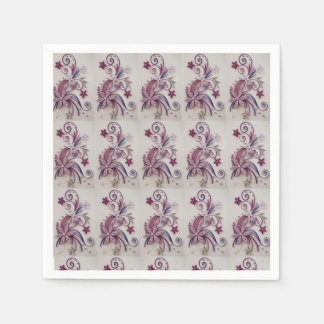 Elegant Paper Quilling Floral Design  Napkin