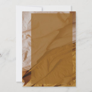 Elegant Paper with Gold Wedding Invitation