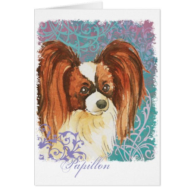 Elegant Papillon Card (Front)