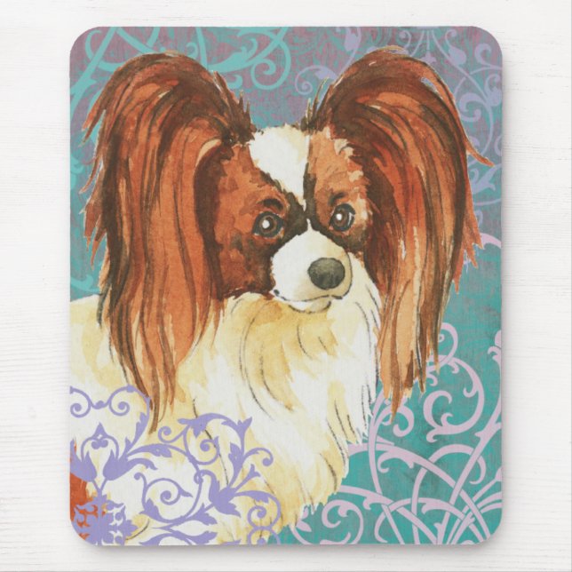 Elegant Papillon Mouse Pad (Front)
