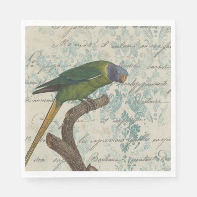Elegant Parrot Napkin (Front)