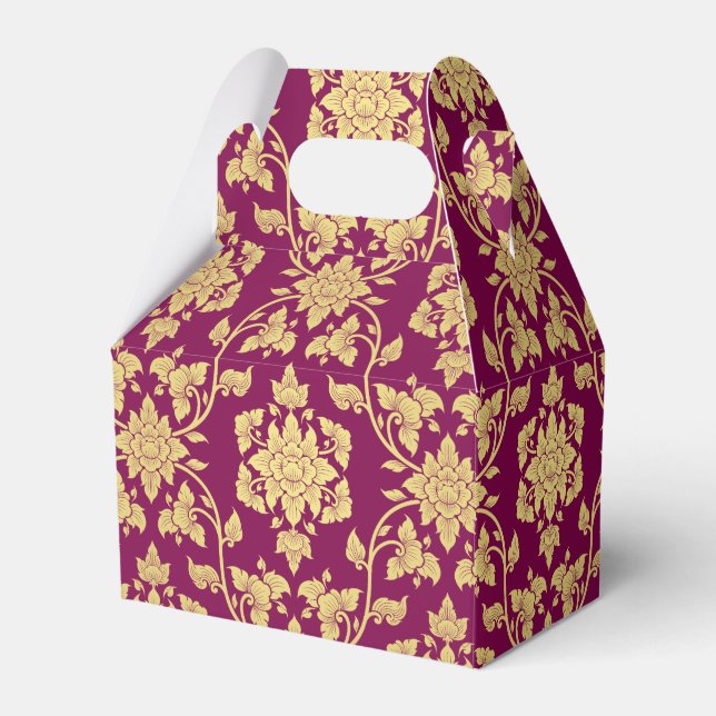 Elegant Party Favour Gift Box Customisable Colour (Front Side)