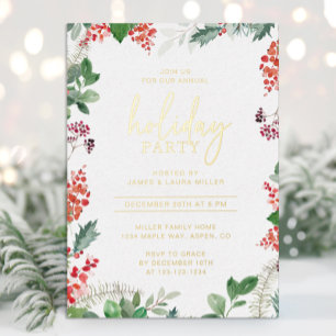 Elegant Party Foil Holiday Card