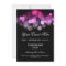 Elegant Party Invitation Pink Black