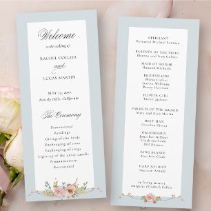 Elegant Pastel Boho Floral Calligraphy Program