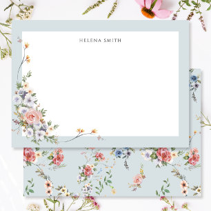 Elegant Pastel Boho Floral Card
