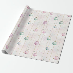 Elegant Pastel Christmas Wrapping Paper