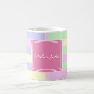 Elegant pastel colours coffee mug