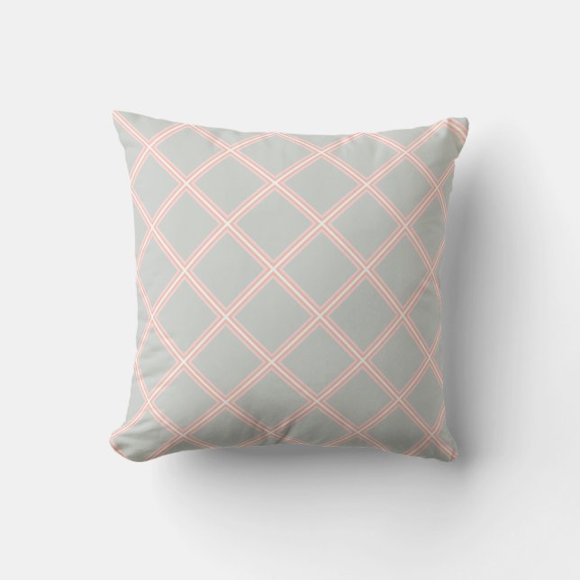 Elegant Pastel Colours Modern Geometric Template Cushion (Front)