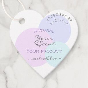 Elegant Pastel Colours Pretty Marketing Supplies Favour Tags