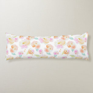 Elegant pastel floral pattern body cushion