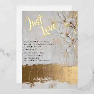 Elegant Pastel Foil floral Wedding