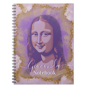Elegant Pastel Gioconda Leonardo Da Vinci Notebook