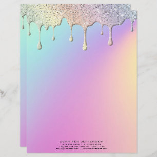 Elegant pastel letterhead
