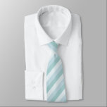 Elegant Pastel Light Blue Green Striped Template Tie<br><div class="desc">Trendy Elegant Pastel Light Blue Green Striped Template Elegant Neck Tie.</div>