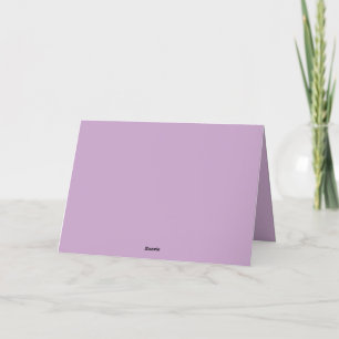 Elegant Pastel Lilac 5x7 Announcement Cards