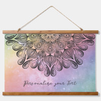   Elegant Pastel Mandala Trippy Psychedelic Hippie