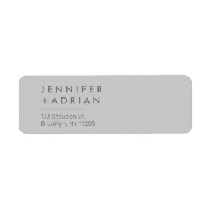 Elegant Pastel Minimal ﻿Modern Return Addre Label Return Address Label