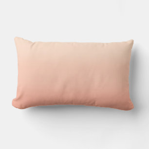 Elegant Pastel Orange Gradient Lumbar Cushion