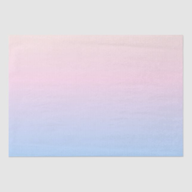 elegant pastel pink blue bright gradient colours tissue paper (Front)