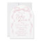 Elegant Pastel Pink Hand Drawn Bow Baby Shower