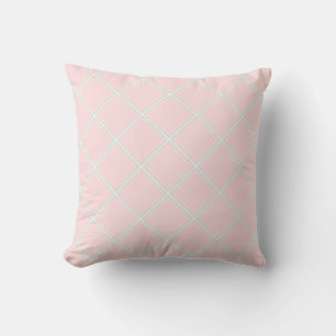 Elegant Pastel Pink Orange Green White Template Cushion