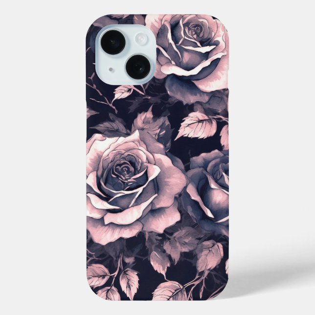 Elegant Pastel Pink Roses Case-Mate iPhone Case (Back)