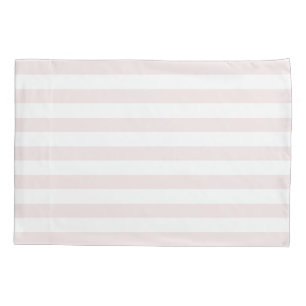 Elegant Pastel Pink & White Stripes Pattern Pillowcase