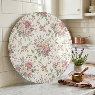 Elegant Pastel Roses Shabby Chic Cutting Board