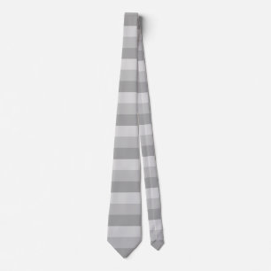 Elegant Pastel Silver Bars Neck Tie