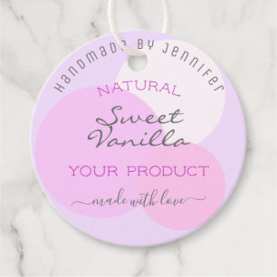 Elegant Pastel Template Product Packaging Supplies Favour Tags