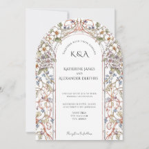 Elegant Pastel Vintage Floral Arch Wedding 