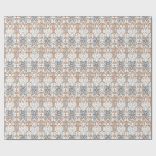 Elegant pastel Vintage Nouveau Floral Wrapping Paper