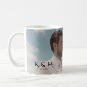 Elegant Pastel Vintage picture Wedding  Coffee Mug