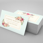 Elegant Pastel Watercolor Floral Boutique Decor Business Card<br><div class="desc">This "Elegant Pastel Watercolor Floral Boutique Decor Business Card" is perfect for anyone in the home decor or fashion industries looking to add a touch of elegance and femininity to their branding. With a stunning pastel watercolor floral design, this business card exudes sophistication and charm. Customisable to fit your specific...</div>