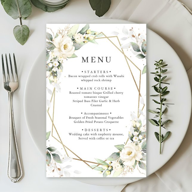 Elegant Pastel White Roses Eucalyptus Wedding (Creator Uploaded)