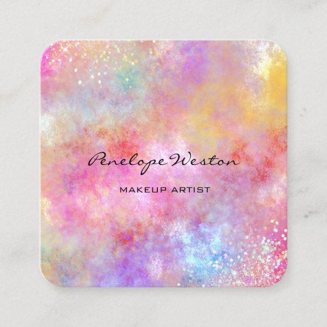 Elegant Pastels  Business Card (Front)