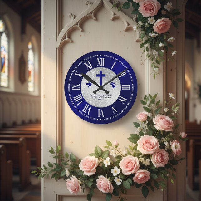 Elegant Pastor Appreciation Gift Church Round Clock (Creator Uploaded)