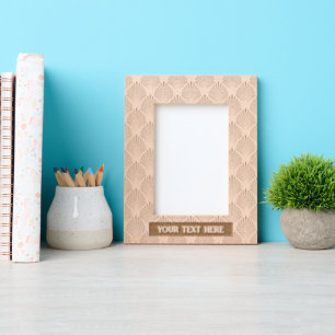 Elegant Pattern Abstract Leaf Portrait Size Etched Frames