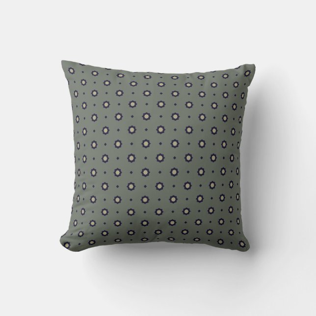 elegant pattern green cushion (Front)