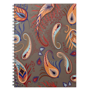 Elegant pattern. paisley illustration. notebook