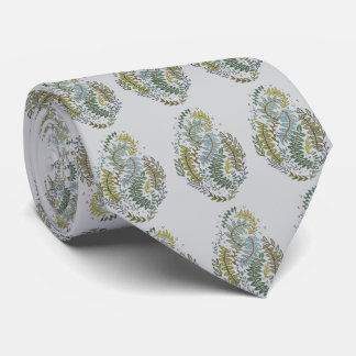 Elegant Patterned Green Colorway Tie
