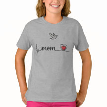 Elegant Peace Dove Mum Heartbeat - Custom Baby Bod