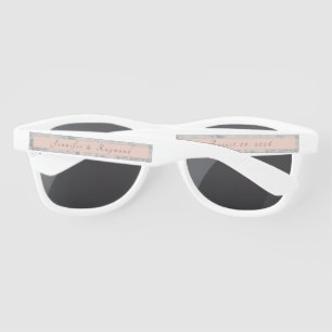 Elegant Peach and Grey Marbled Sunglasses